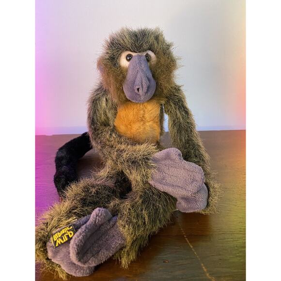 Rare Vintage Wild Republic 2000 17" Hanging Spider Monkey Plush With Tag Error - Picture 1 of 6